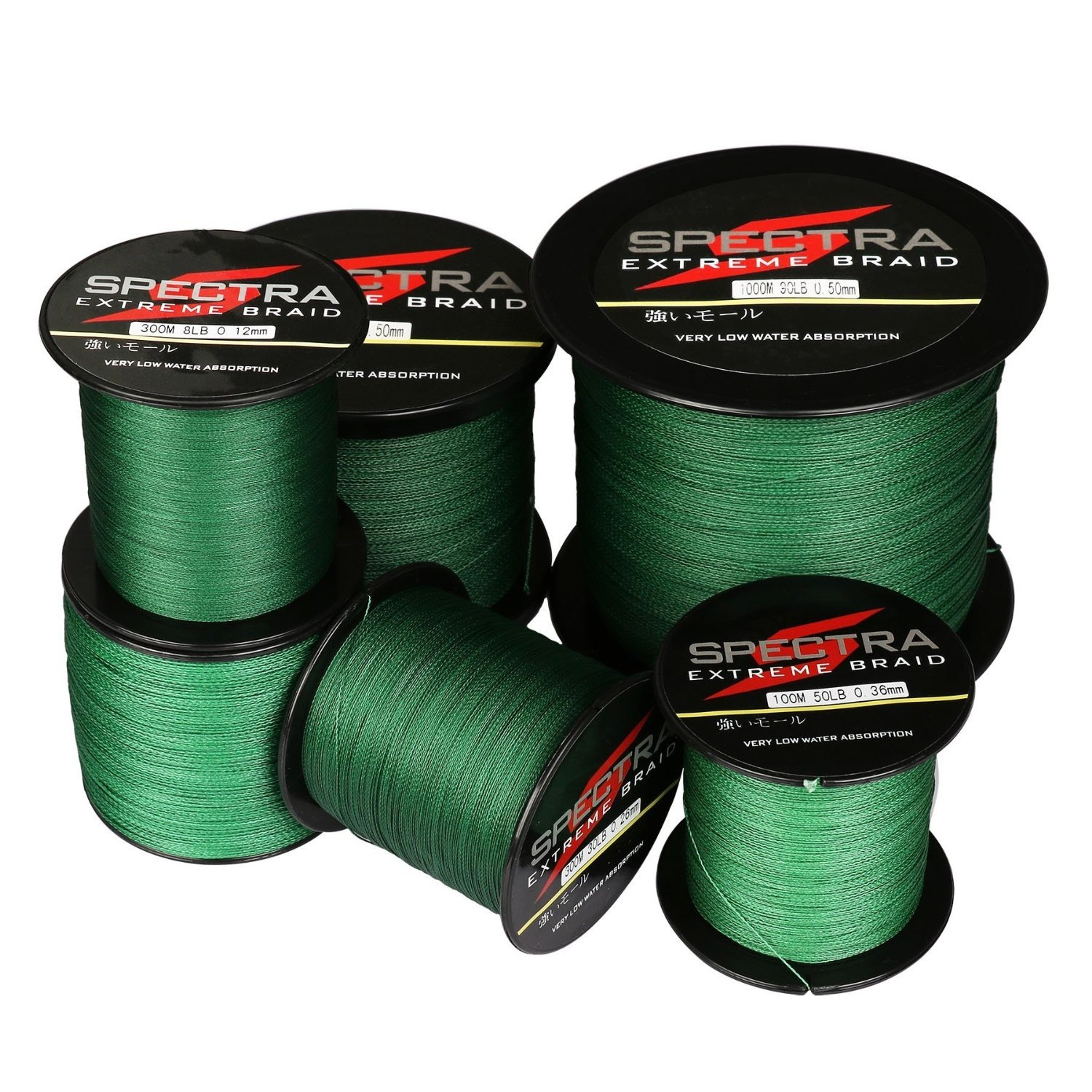 Multifibra Spectra bobina 1000Mt 40,lb 32mm Verde