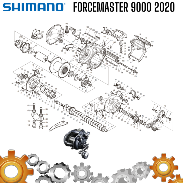 Parti di ricambio Shimano ForceMaster 2020