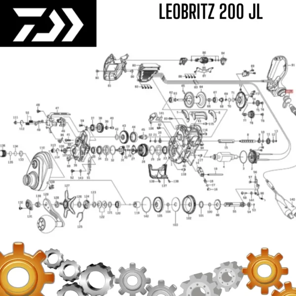 Daiwa Leobritz 200 JL  Parti di ricambio